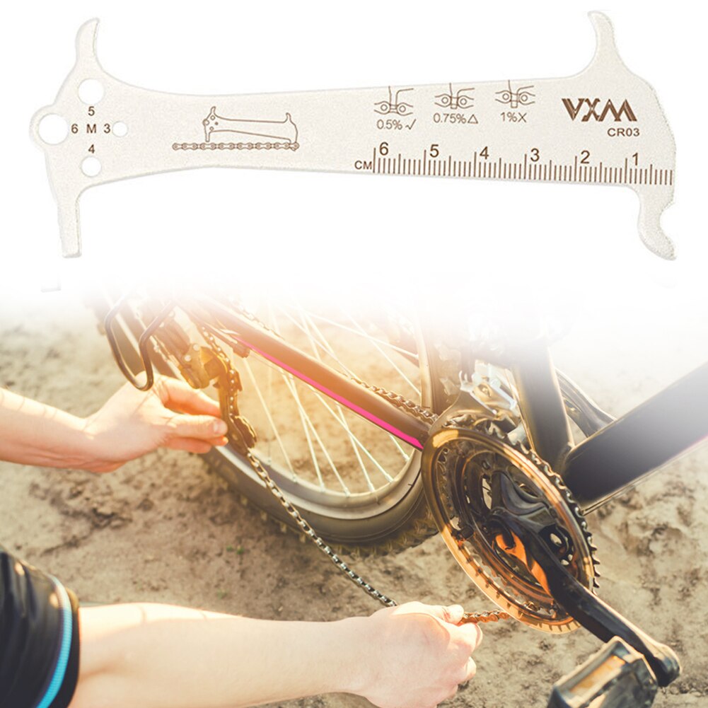 thumbnail image 2 of Bike Chain Wear Indicator - Aluminum Alloy Chain Checker Tool For Bicycle Maintenance 2 of 12