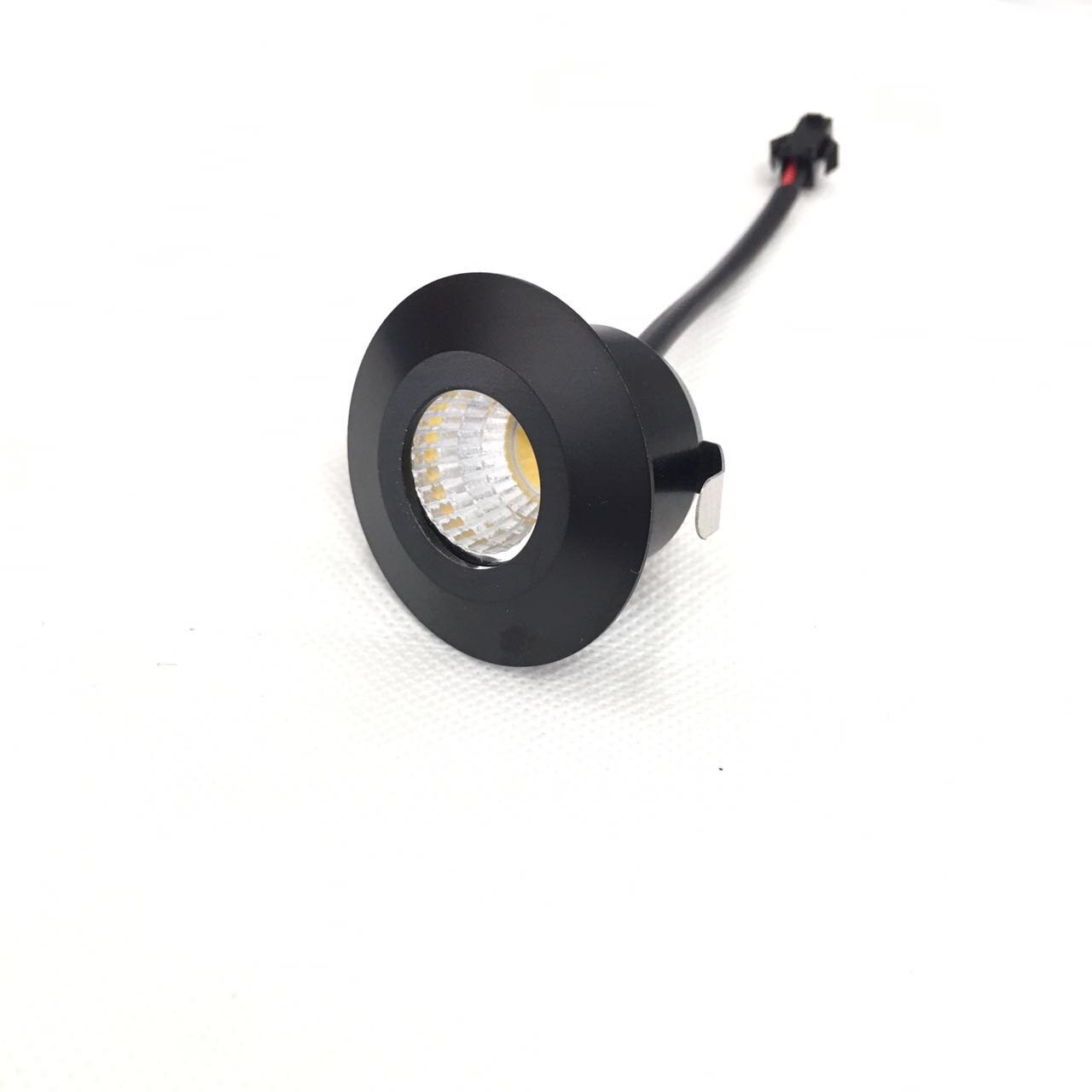 4 stks/partij DC12V Mini Led Spotlight 3w diameter 40mm Mini Led Spotlight voor Kast Showcase Trap Display Spot verlichting 3 Watt