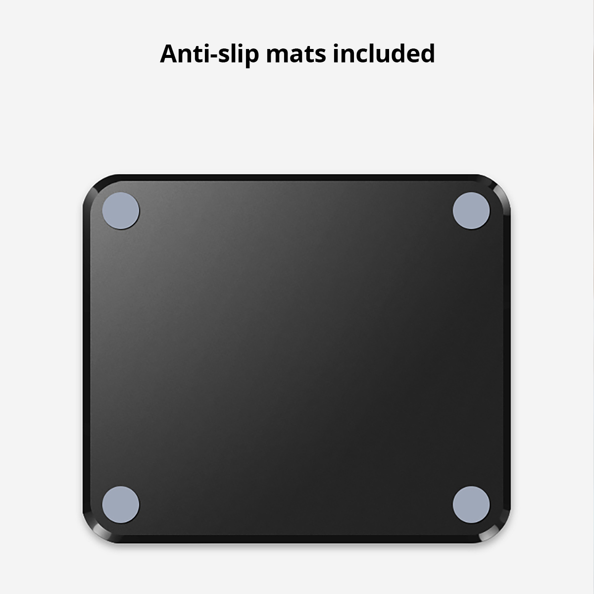 Hard Mouse Pad Small Mouse Pad for Travel Business Black Mousepad for Office Home Bed Sofa