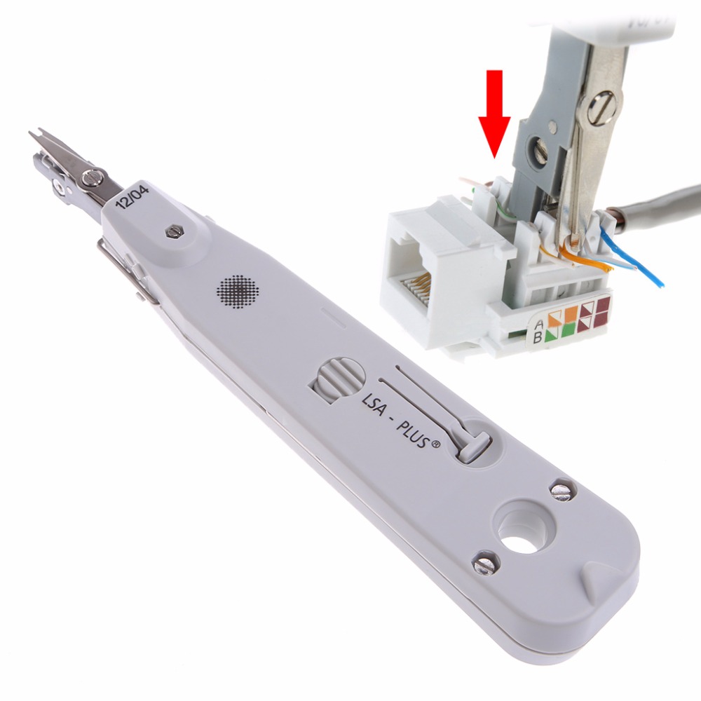 Adjustable Impact IDC Insertion Ethernet Network Punch Down Tool With Sensor