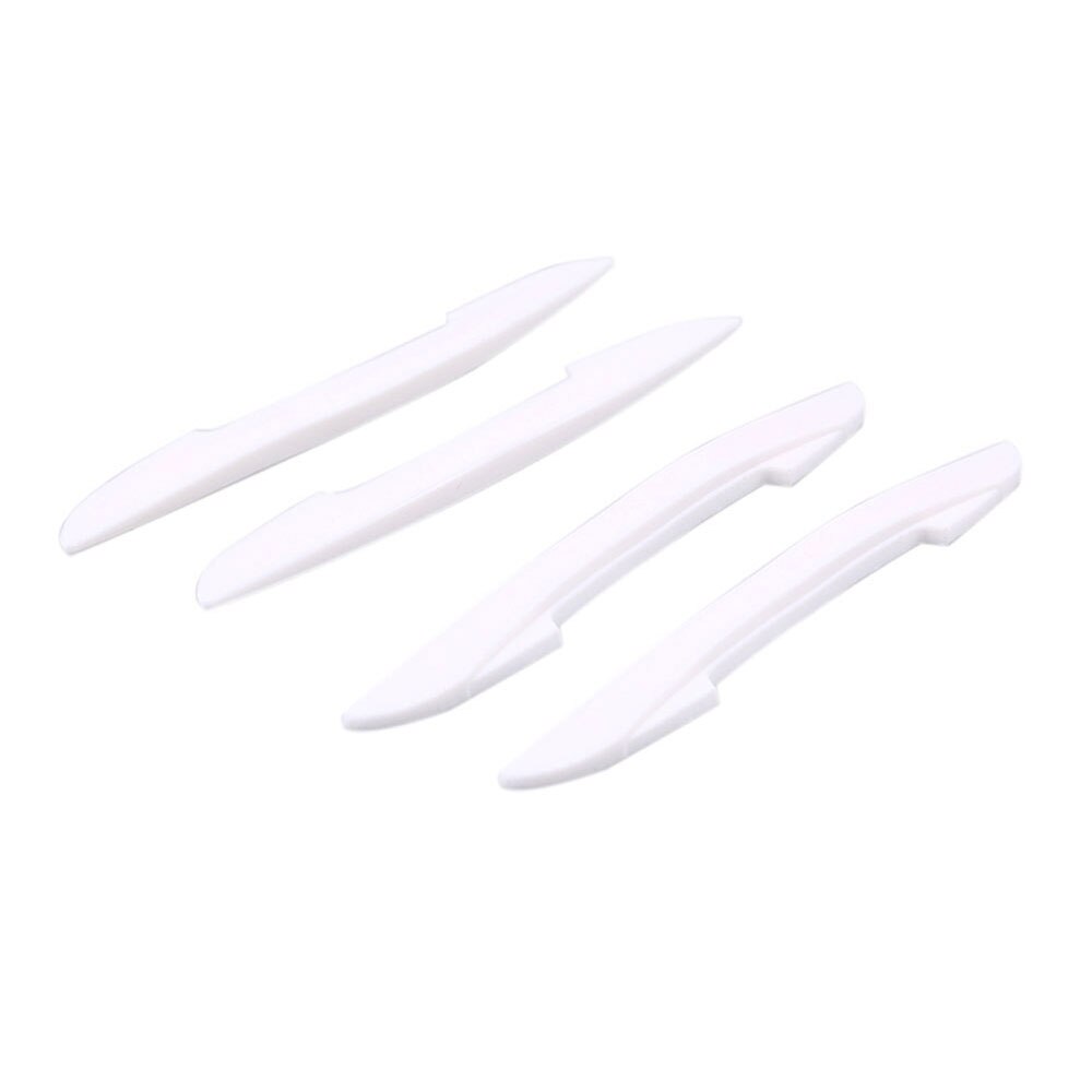 4Pcs/Set Car Door Edge Guards Anti-Collision Sticker Edge Bar Crash-Proof Anti-Scratch Car Protector: White