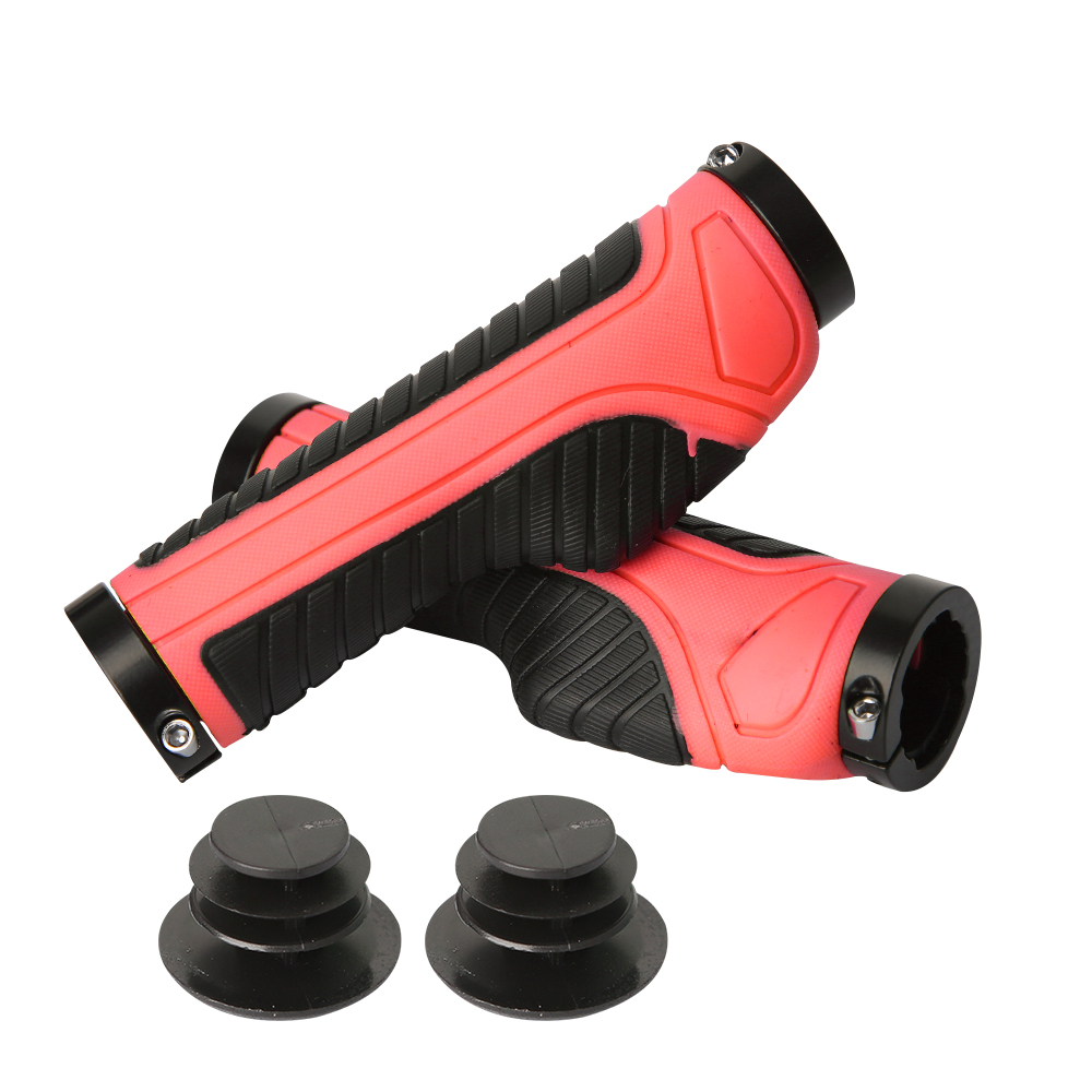 1 Paar Fiets Grips Mountainbike Handvatten Mtb Grip Tpr Rubber Shockproof Anti-Slip Fiets Stuur Grip Fiets Deel accessoires: green