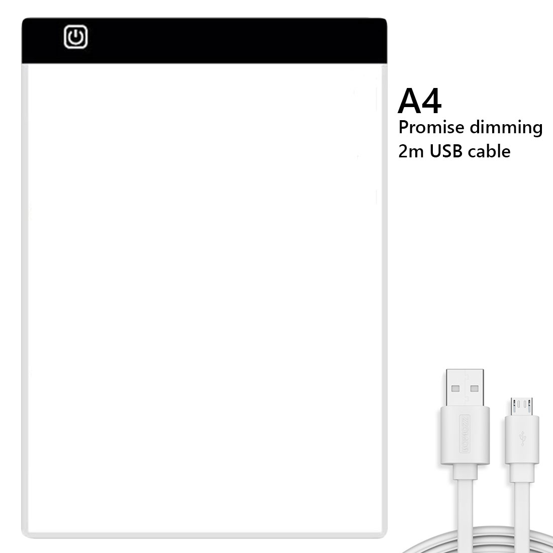 Digital Tablets Dimmable A3 A4 A5 Drawing Tablets LED Light Pad for Artists Animation Drawing Graphics Tablet Copy Board: A4 Stepless Dimming