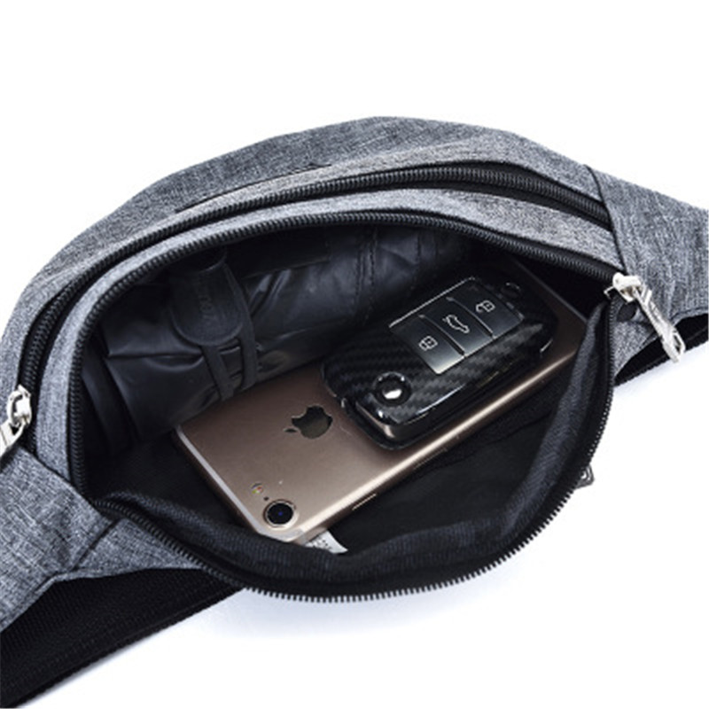 SHUJIN femmes hommes taille sac coloré unisexe sac de ceinture sac téléphone portable fermeture éclair poche Packs ceinture sacs