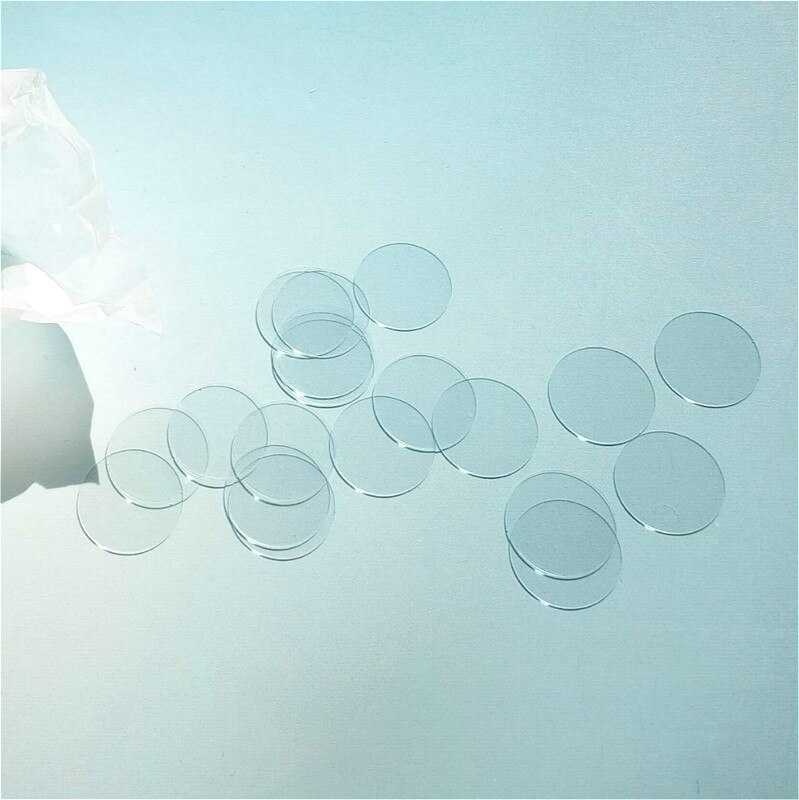 Kreis Mikroskop Deckglas Einweg Runde Coverglass Für Wachstum Abdeckung Gläser 3mm 4mm 5mm 30mm 35mm 40mm 60mm 80mm 100 Stck