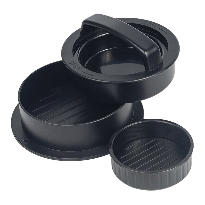 3-in-1 Stuffed Burger Press Works Best For Stuffed Burgers Sliders Regular Beef Burger BBQ Grilling Gourmet Kitchen Tool: Default Title