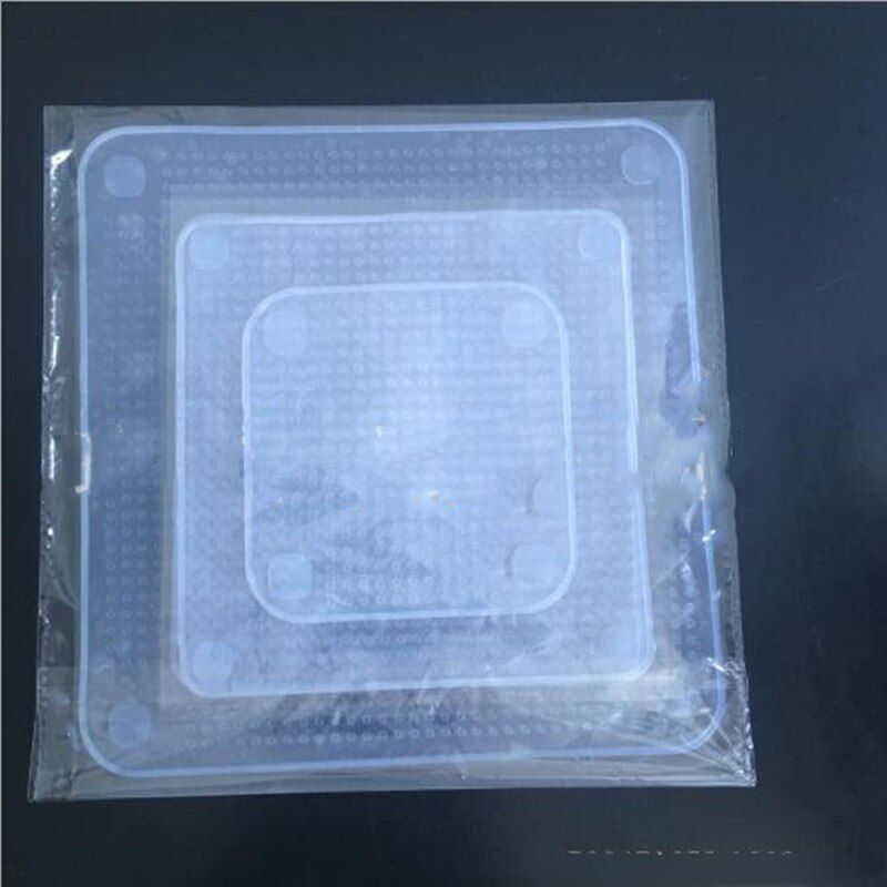 3Pcs Silicone Stretch Lids Cover Universal Reusable Fresh Keeping Silicone Food Saver Pot Dish Bowl Kitchen Accessories 3 Sizes: 3PCS White