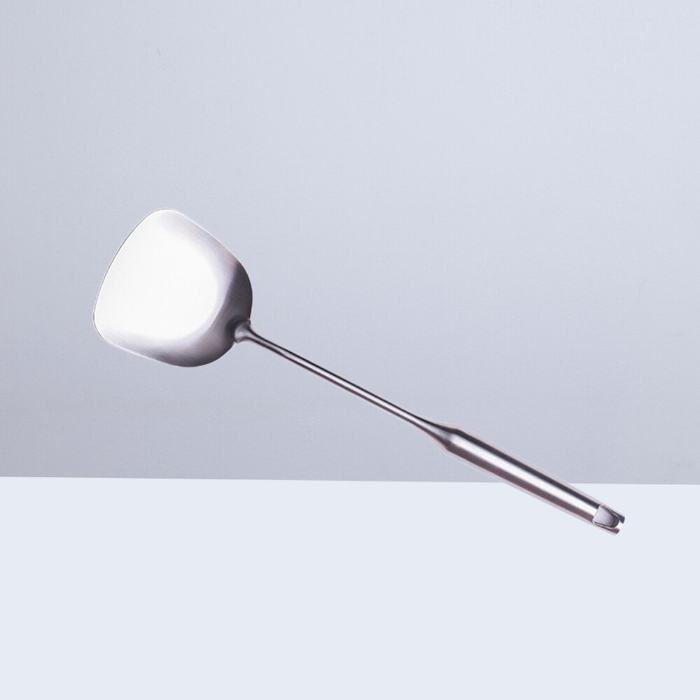 304 Roestvrij Stalen Wok Spatel Roerbak Spatel Met Ergonomisch Handvat Voor Comfortabele Grip En Hittebestendig Bescherming