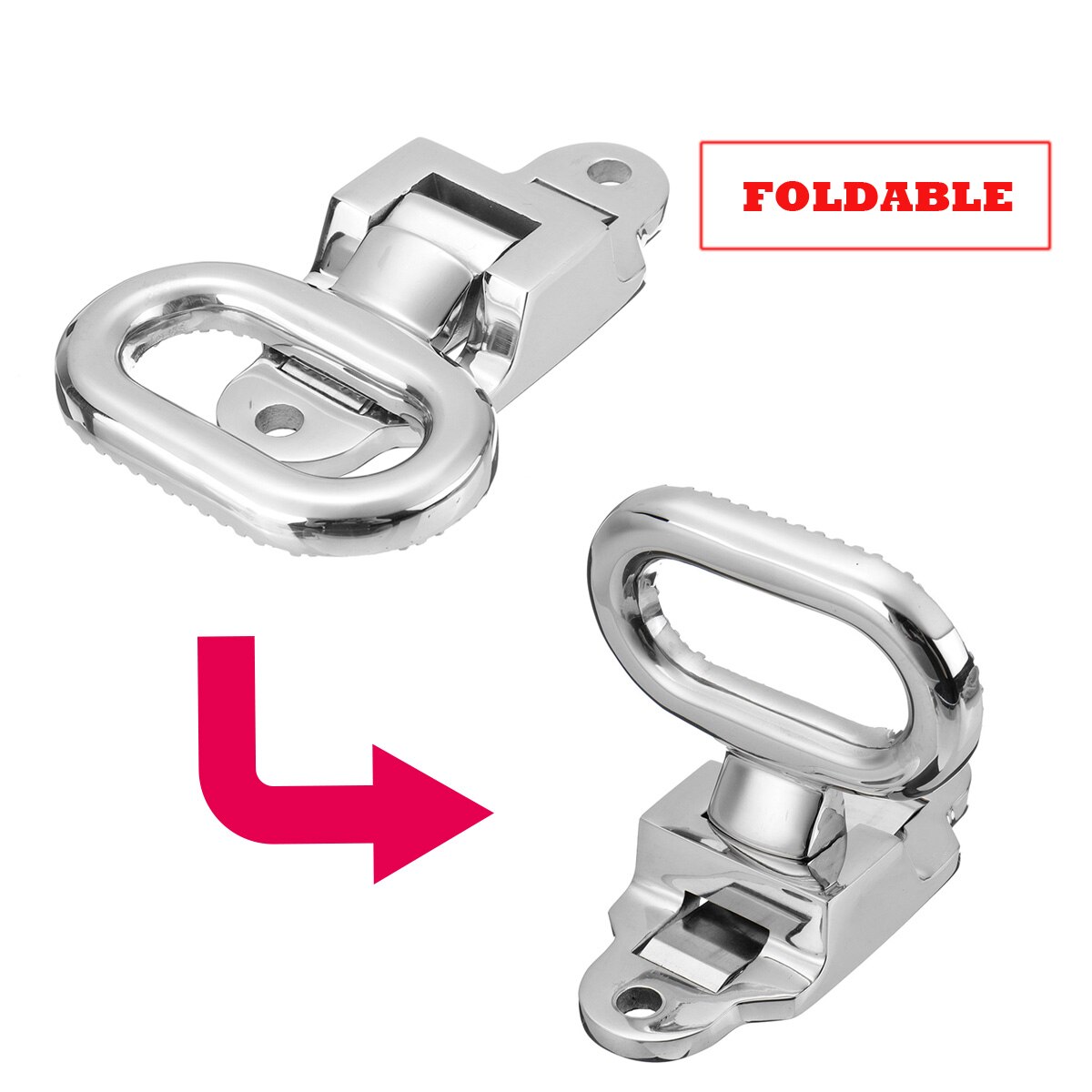 Non-slip 316 Stainless Steel Folding Mast Step Marine Boat Yacht Car RV Transom Step Fold Out Step