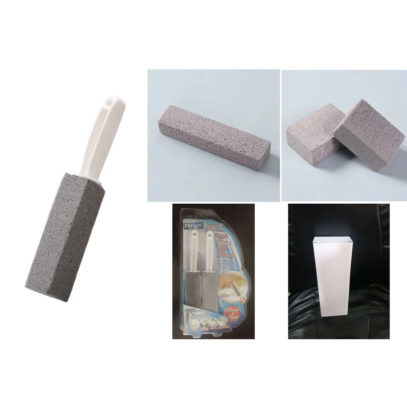 Toilet Clean Brush Remove Hard Water Rings and Rust Suitable for Toilet Bowl Sink