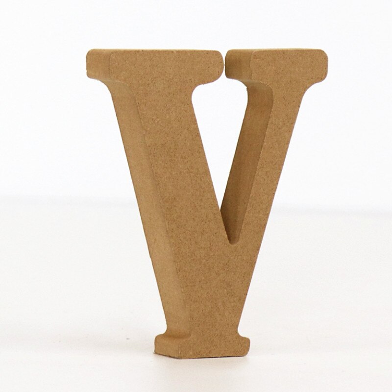 DIY 10cm Wood Color Letters Alphabet Word Letter Art Crafts Free Standing Name Party Wedding Home Decor Year Surprise
