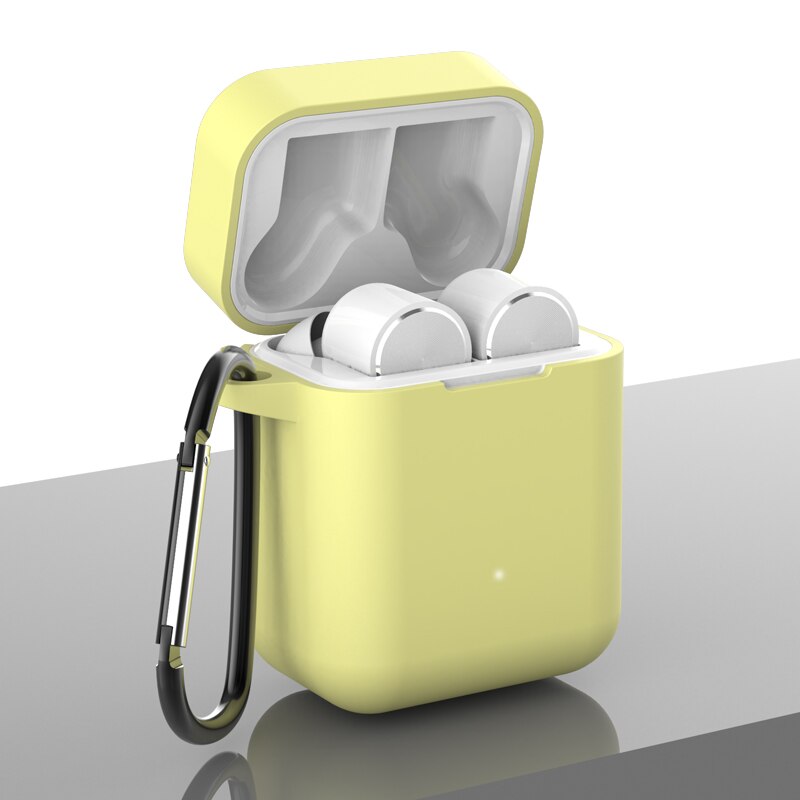 Transparent case For Xiaomi AirDots Pro case silicon headphone Protective Cover For Xiaomi MI Air 1 Wireless Earphone Case: A4