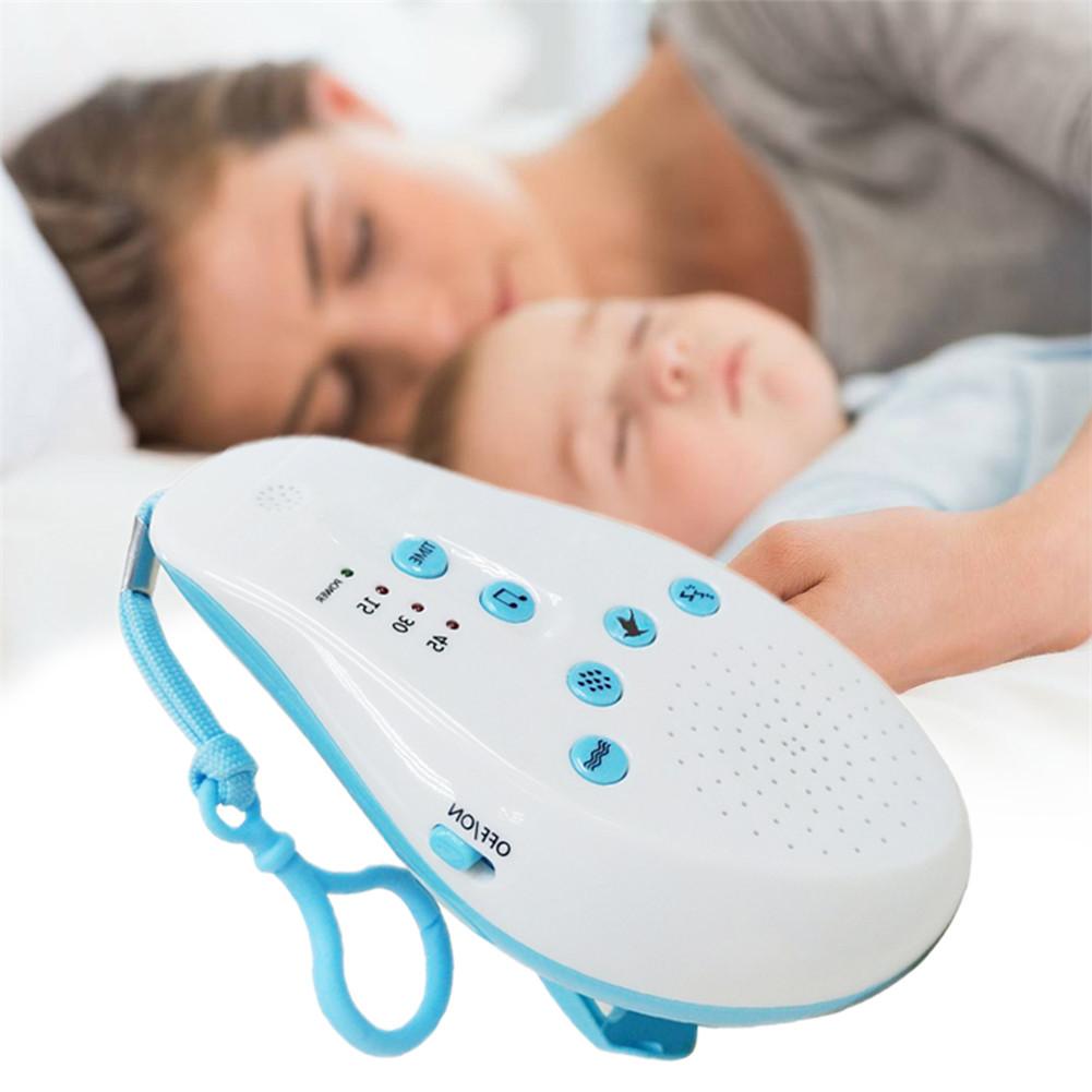 Baby white noise ljudmaskin med 8 lugnande ljud och auto-off timer för att sova