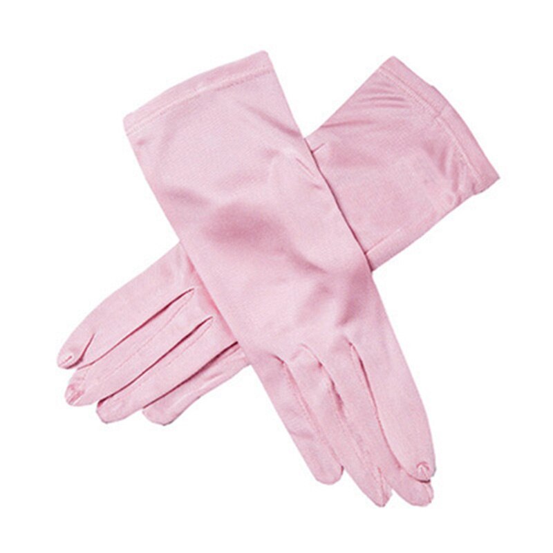 100% natürliche Seide handschuhe Weiblichen Sommer Dünne UV Sonnencreme Atmungsaktive Schlaf Feuchtigkeits Elastischen Touch Bildschirm Fahren Handschuhe L36L: Pink