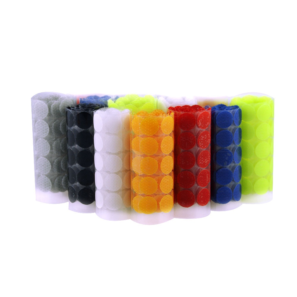 100Pair 20-30MM Velcros Adhesive Self Adhesive Fastener Tape Hooks and Loops Magic Tape Dots Sticker Nylon Home Klitterband Glue