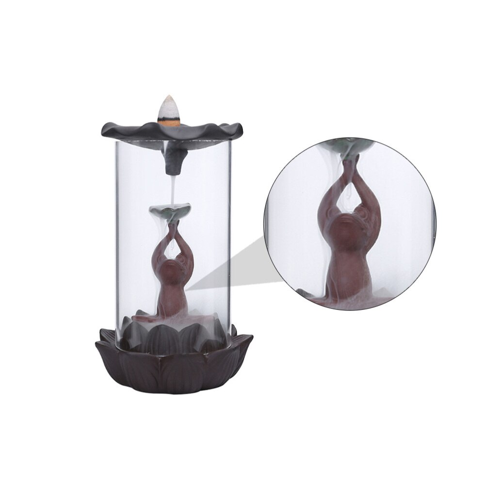 Ceramic Backflow Incense Holder Incense Cone Burner Home Aromatherapy Ornament