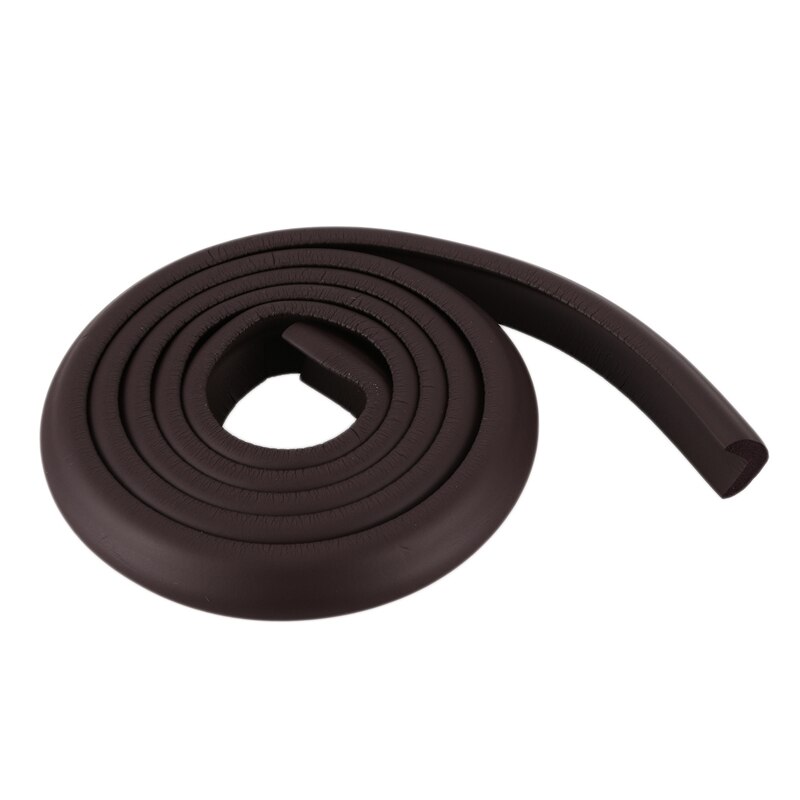 2M Children Protection Table Guard Strip Baby Safety Products Glass Edge Furniture Horror Crash Bar Corner Foam Bumper Collision: Brown