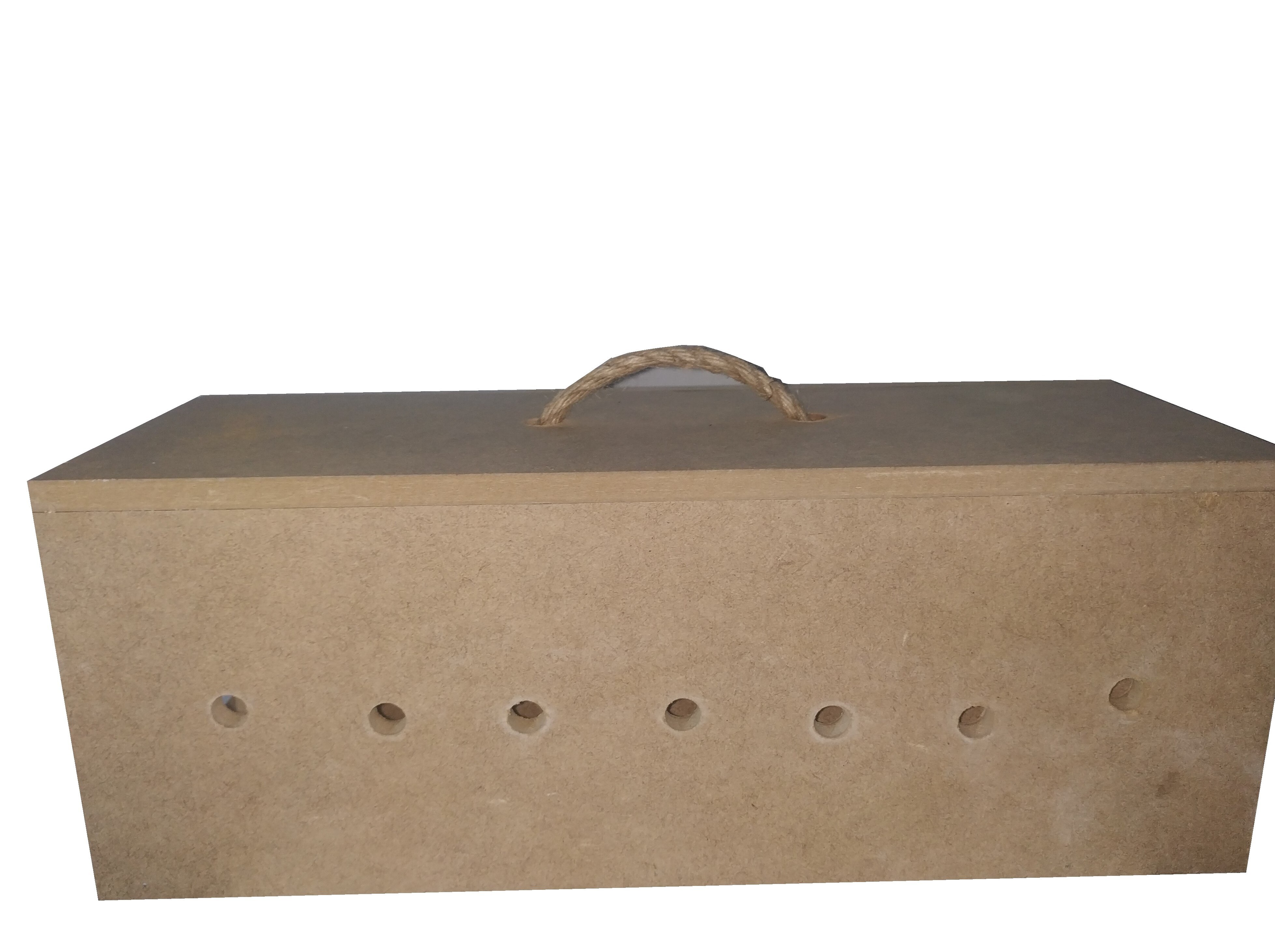 PCMOVILES Transportin para palomos de 2 departamentos fabricado en DM madera aves