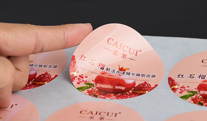 custom Transparent thank you Label Sticker Circular Sealing Label Sticker PVC Transparent DIY Label Diameter bgj004