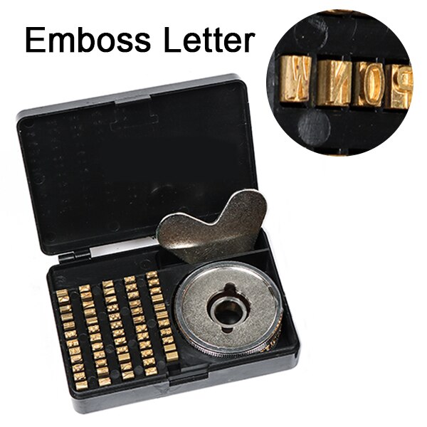 ZONESUN heat stamping alphabet set heat press machine FR900 FR770 alphabet set date coding machine letter numbers brass number: Emboss