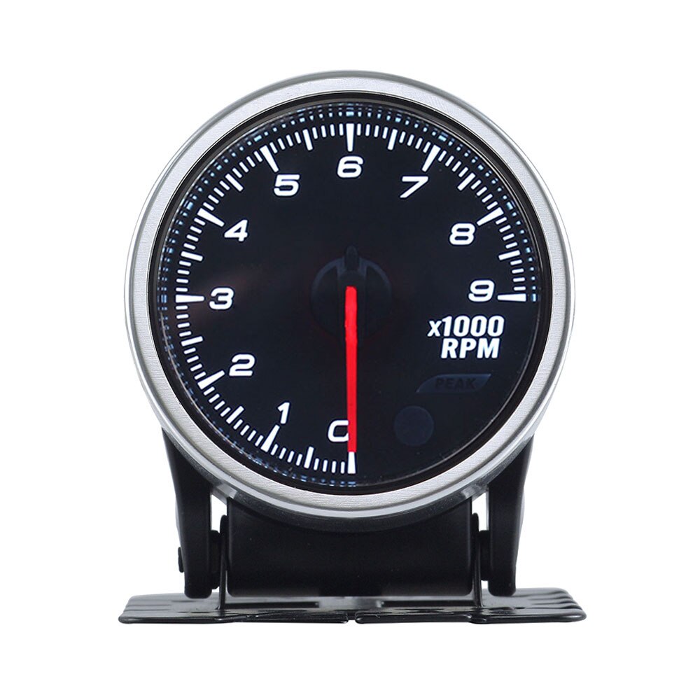 2 Inch 52MM Smoke Lens 9000 RPM Gauge Oil Tachometer Meter With Stepper Motor