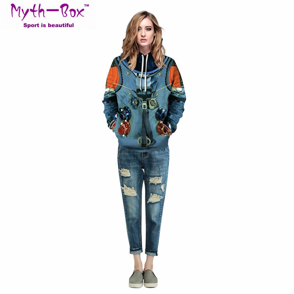 Vrouwen/Mannen Hooded Truien Unisex Sport Hoodies Spacesuit 3D Print S-5XL Running Sweatshirts Losse Fitness Sportwear Hip Hop Tops