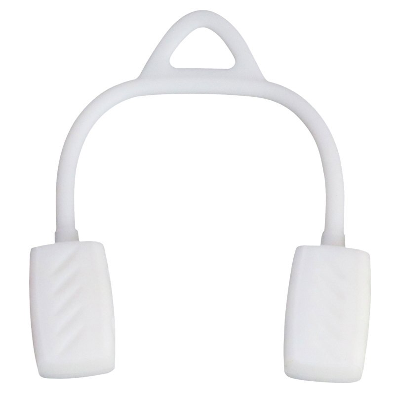 Bola de silicona para ejercicio de mandíbula de grado alimenticio, entrenador muscular, pelota para ejercicio, cuello, sonido Facial, entrenamiento muscular Mandibular, 30/40/50 libras: Blanco