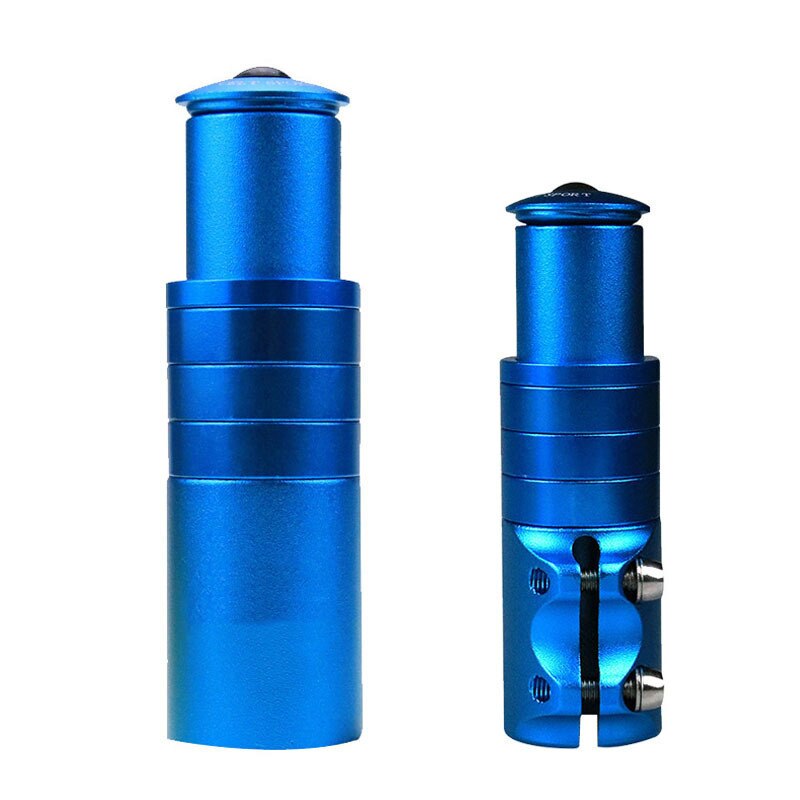 115 Mm Mtb Fiets Voorvork Stuurpen Rise Up Stuur Aluminium Fiets Riser Adapter Extender Fietsen Accessoires: Blauw