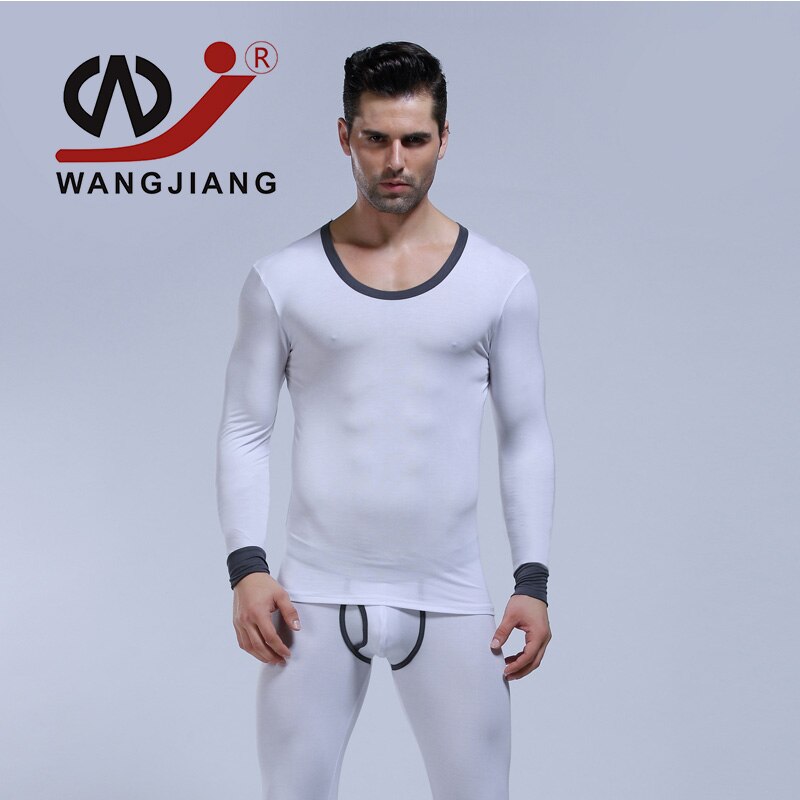 WJ Long Johns – ensemble de sous-vêtements pour hommes, Pantalon thermique, String, pyjama, sous-vêtements thermiques: 2006-TZ2white / XL