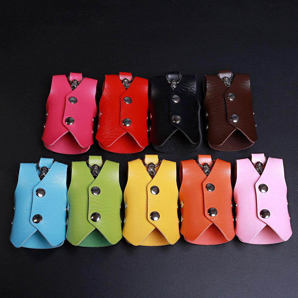 2022 Mannelijke Mini Card Tassen Sleutelhanger Mannen Vrouwen Pu Sleutelhanger Organizer Pouch Split Autosleutel Tas Portemonnee Huishoudster Sleutel case