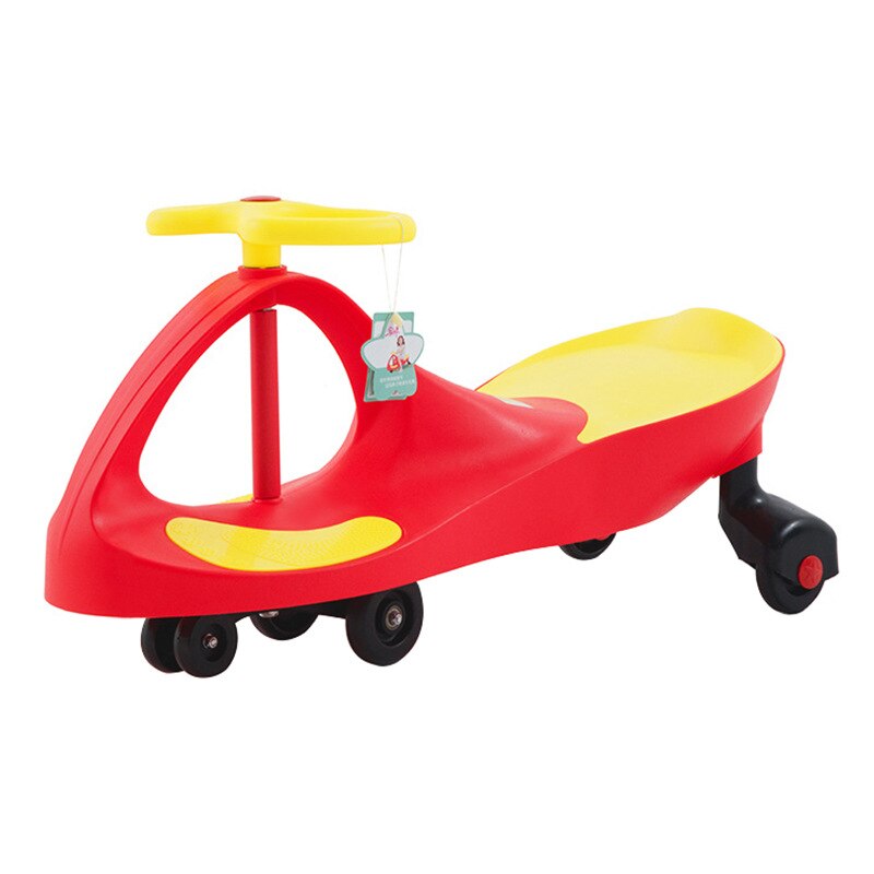 Kinder twist auto schaukel auto upgrade slide slide baby yo auto baby walker anti-rollover freizeit auto: 02red