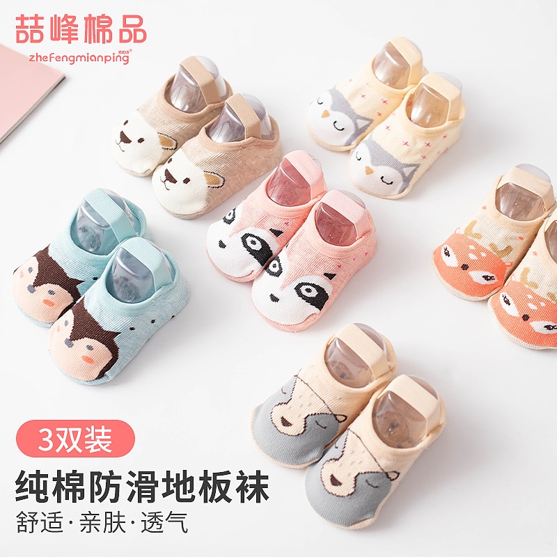 Baby Sokken Boot Sokken Katoenen Baby Peuter Vloer Sokken Leuke Cartoon Baby Anti-Slip Sokken Baby Meisje Baby Boy zachte Sokken