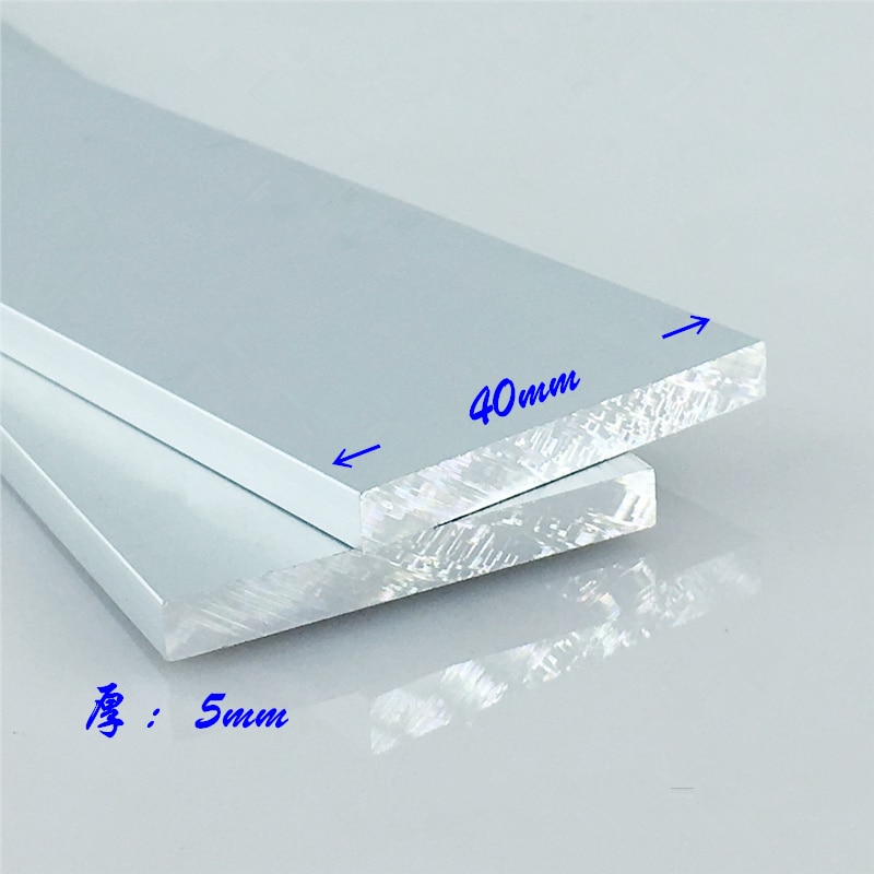 6063-T5 Aluminium platte 5mm x 40mm länge 130mm- 200mm Aluminium legierung Oxidation dicke 5mm breite 40mm