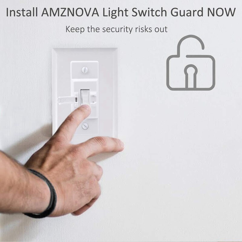 Light Switch Guard Plate, Wall Switch Guard Plate Cover, Protect Your Light or Circuit From Being Accily Turn 4Pcs