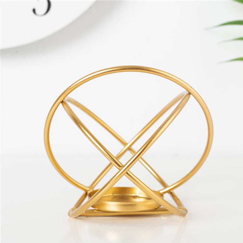 Kerzenlaterne In Vogelkäfig-Design - Goldfarben, Retro, Aus Metall Für Teelichter