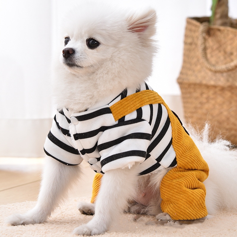 Mono para perro, abrigo, mono, ropa para perros, chaqueta de cuatro patas, ropa, pantalones de pana, mono, mono para perros pequeños, Chiwawa Yorkie