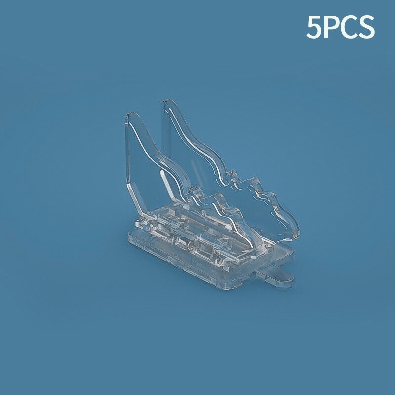 Baby Veiligheid Lock Voor Schuifdeur Raam Lock Kids Vlindervleugels Garderobe Anti-Snuifje Lock Transparante Beveiliging Clip Bescherming: 5pcs