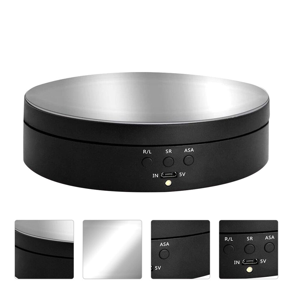 Rotating Display Stand Motorized Rotating Display Stand without Battery: Black