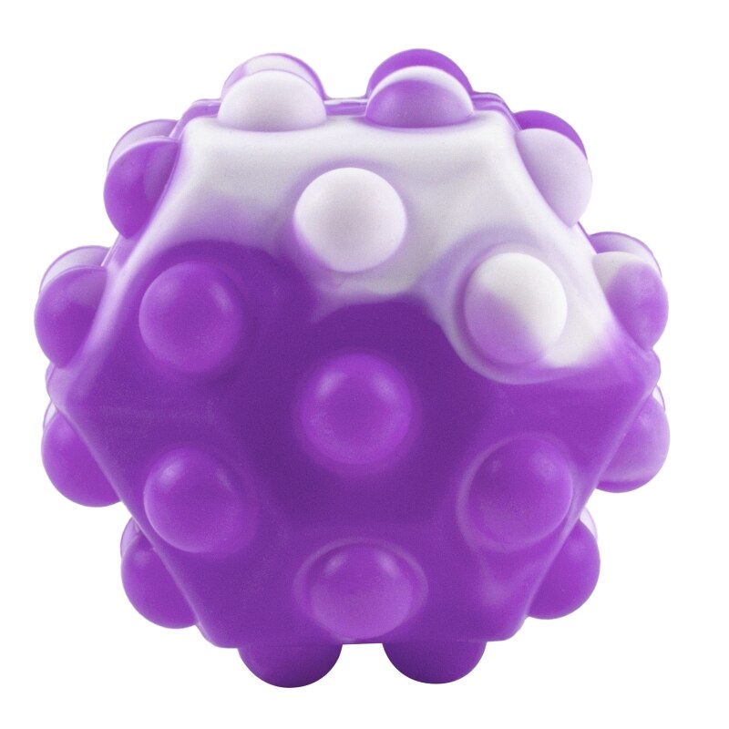 Pop Ball Fidget Toy 3D Fidget Ball Push Bubble Help People Relieve Stress Interactive Sensory Toy Non-toxic Harmless