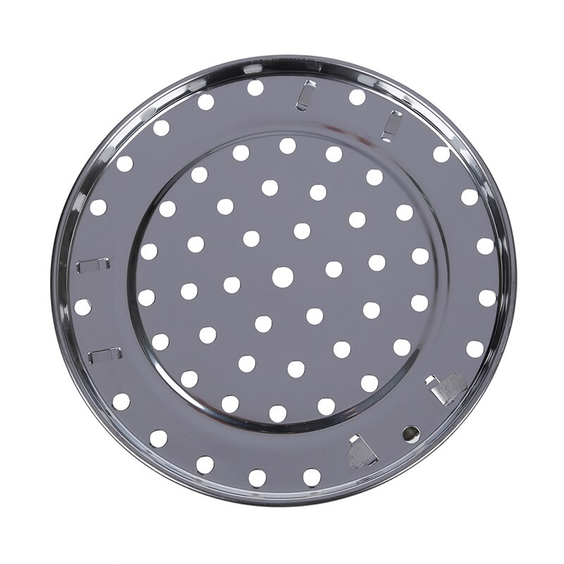 Silver Tone Stainless Steaming Rack Tray w Stand for Cooker