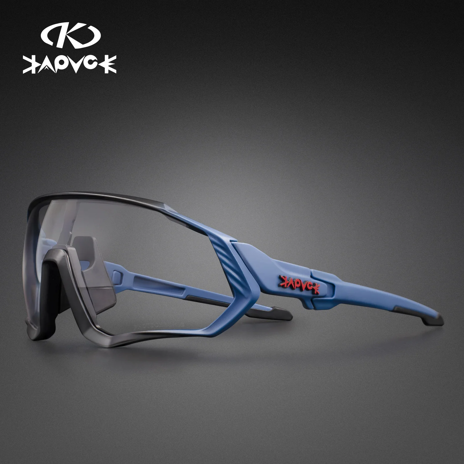 Kapvoe fotochromowe okulary przeciwsłoneczne na rower mężczyźni kobiety Sport Road Mtb rower górski okulary rowerowe okulary rowerowe okulary gogle: Pomarańczowy