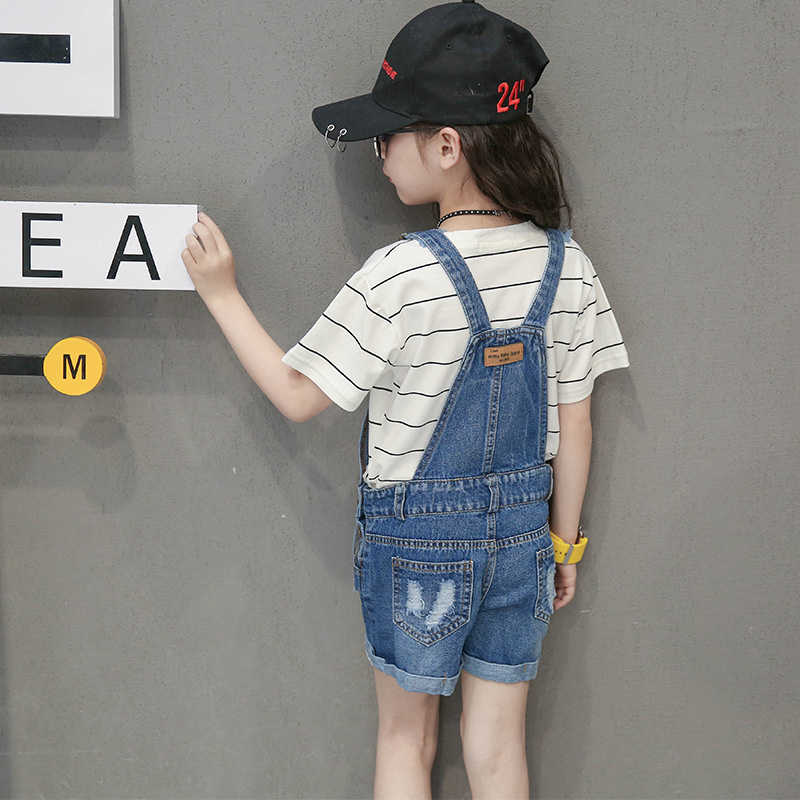 Teen Girls Overalls Cowboy Breastplate Teenage Pants Kids dungarees Denim overall Clothes for 2 3 4 5 6 8 10 12 14 Years