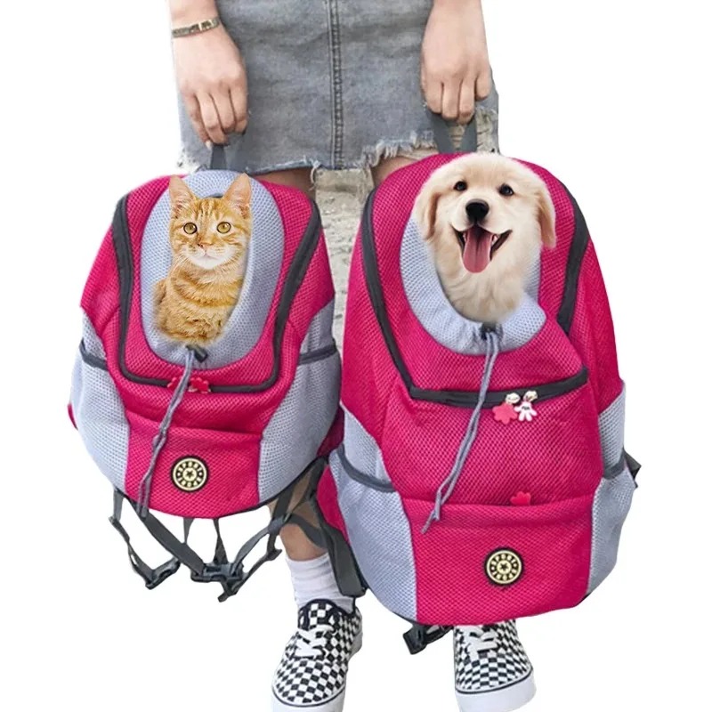 Hondendraagtas Rugzak Puppy Carrier Front Pack voor kleine middelgrote honden Kat Reisrugzak Ademende hondendraagtas