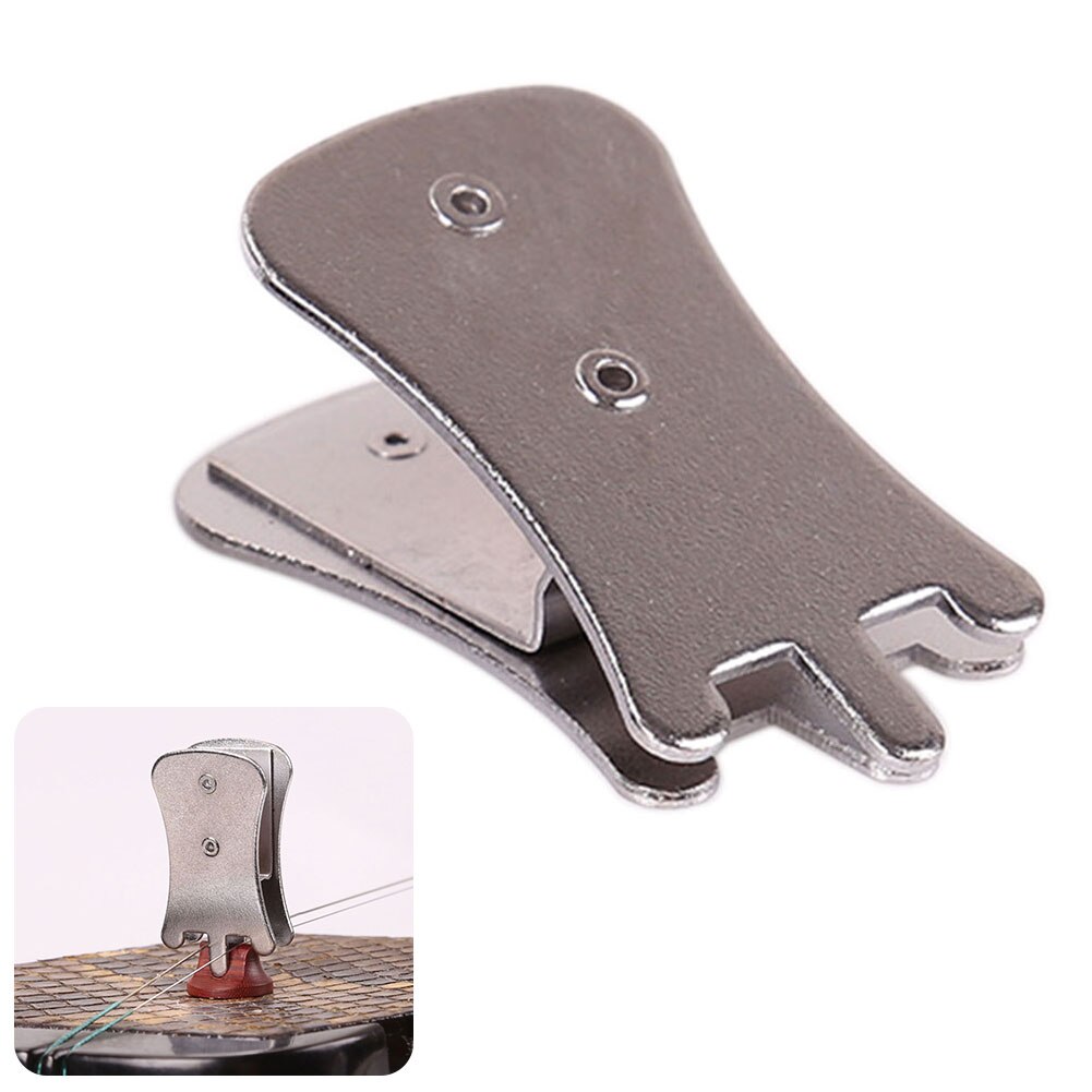 Fiddle Parts Portable Lightweight Durable Volume Control Tools Erhu Mute Metal Clip Instrument Accessory Musical
