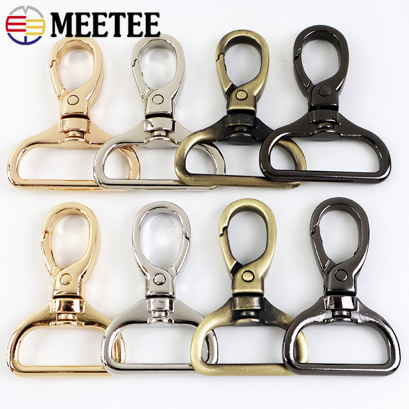 5/10/20Pcs 15/20/26/32mm Metal Bag Belt Buckles Swivel Lobster Clasp Buckle Carabiner Snap Hook Keychain DIY Sewing Accessories