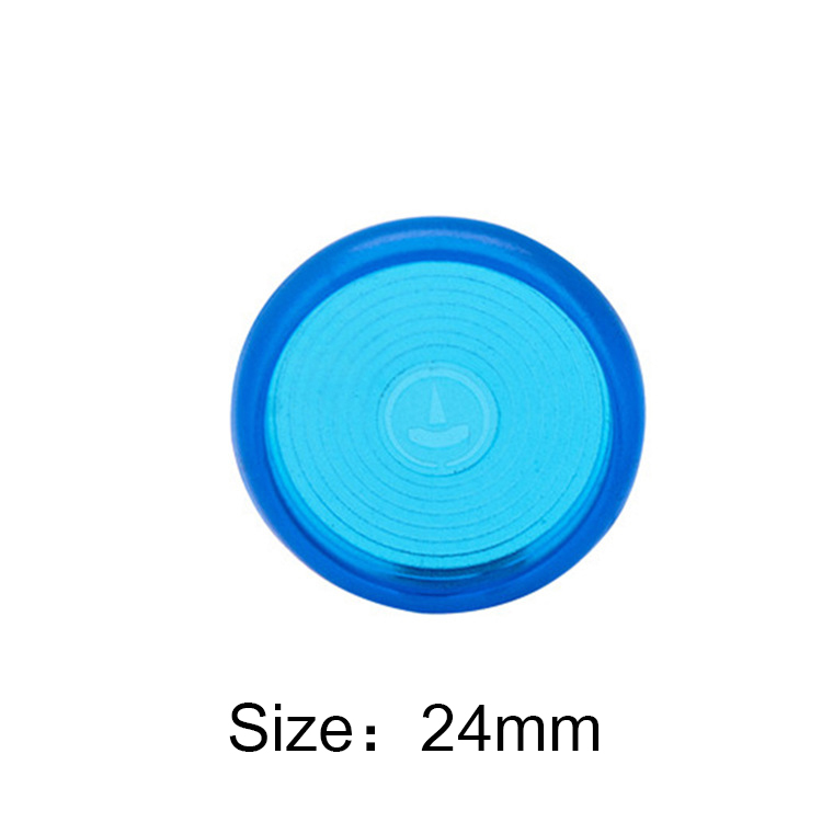 10Pcs 18/24/28mm Colored Round Binding Disc DIY Binder Notebook Loose Leaf Ring Arc Book Buckle Hoop Binder Ring Office Supplies: 24mm Blue