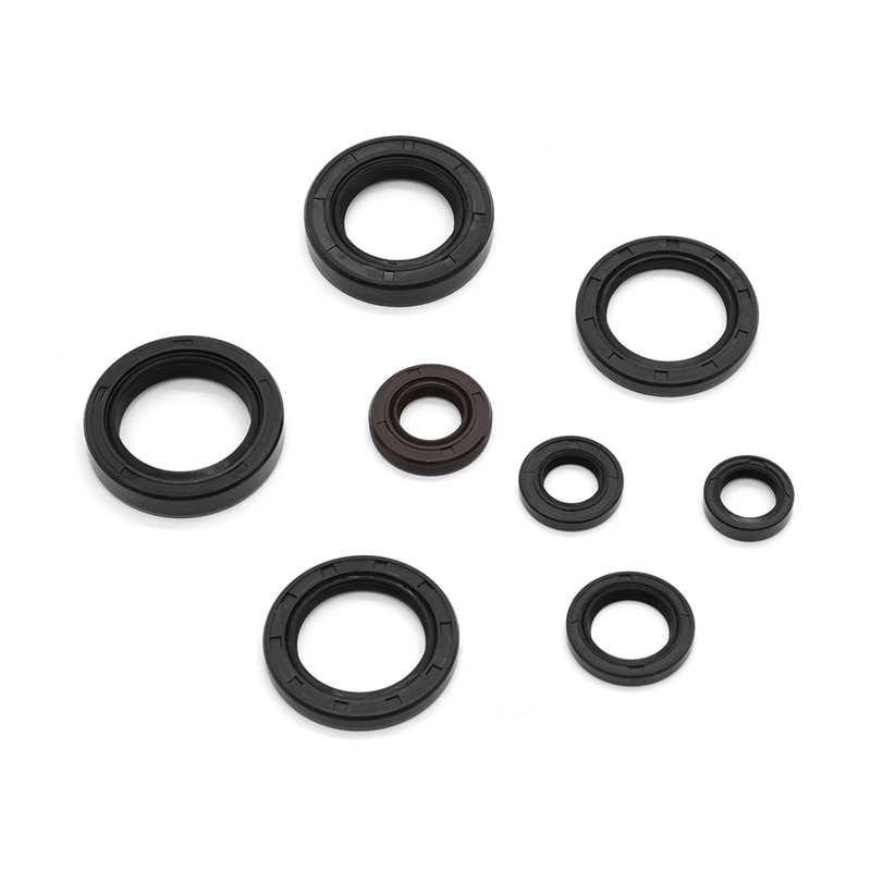 Motorcycle Engine Oil Seal Kits For Yamaha DT125 DT175 MX125 MX175 IT175 YZ125 YZ100 1974 - 1983 Oil Seals Rubber Motorbike Part