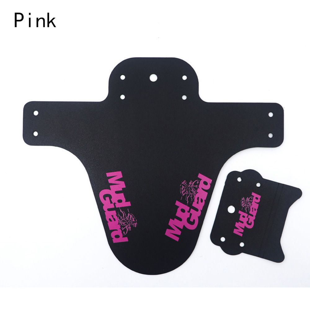 Mountain Cycling Bike Front Rear Fender Mudguard Mud Guard Set Mountain Bicycle Road Cycling Guard Tool Bike Accessories: pink