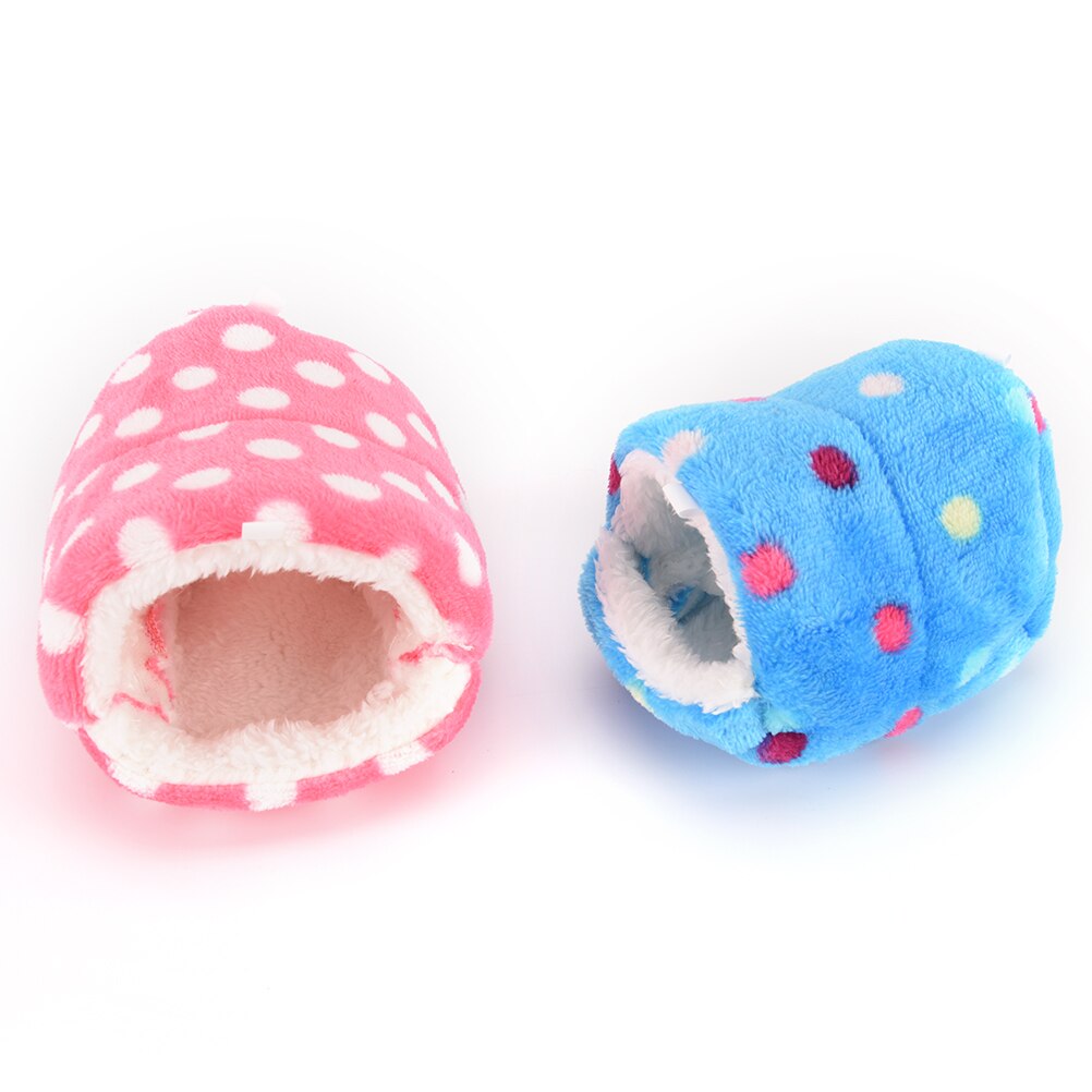 2Pcs Hamster House Cage Accessories Mini Animals Hamster Bed Cotton Pet Nest Pig/Cat/Dog Chinchillas Squirrel Bed Nest