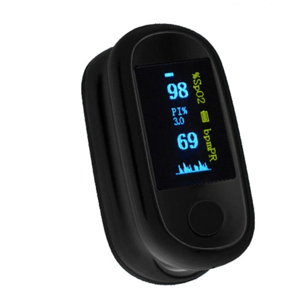 Healthy Tools T20 Fingertip Pulse Oximeter Digital Reading LED Display Finger Blood Pulse Blood Oxygen Saturation Monitor: black